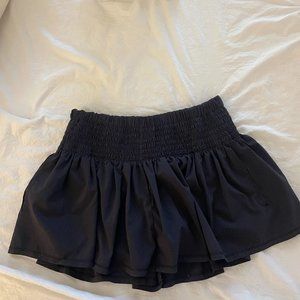 Lululemon Black Smocked Tennis Skirt